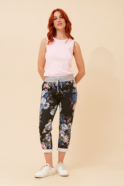 GINNA FLORAL JOGGER PANTS