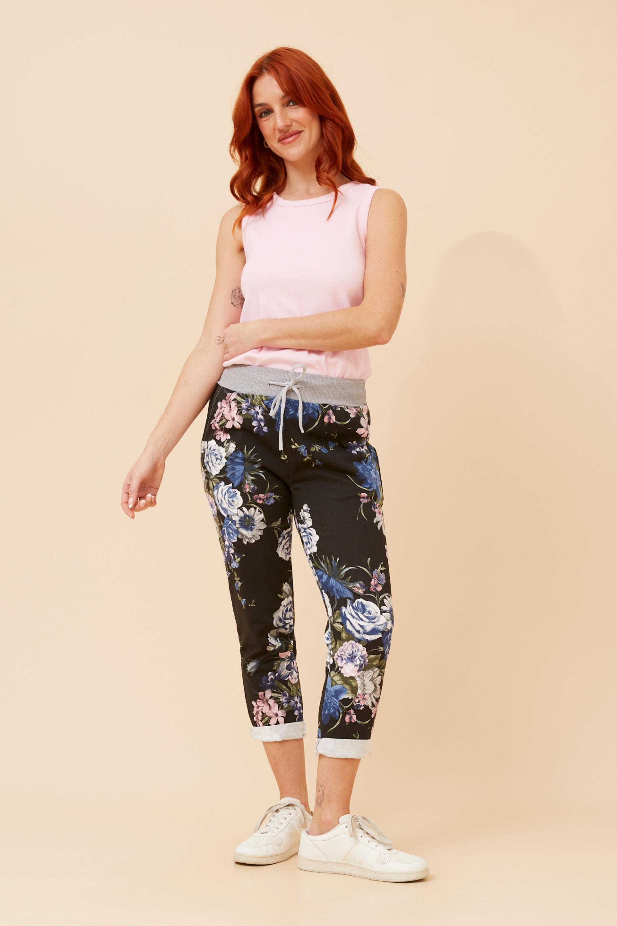 GINNA FLORAL JOGGER PANTS