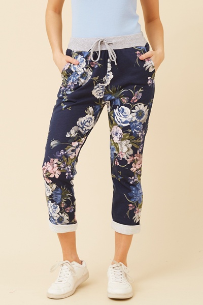GINNA FLORAL JOGGER PANTS