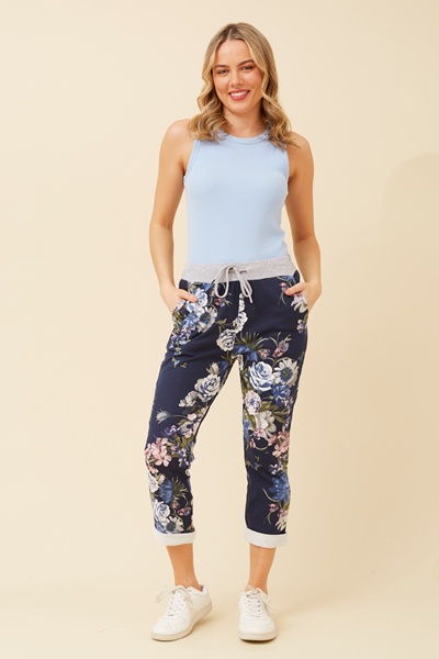 GINNA FLORAL JOGGER PANTS