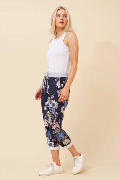 GINNA FLORAL JOGGER PANTS