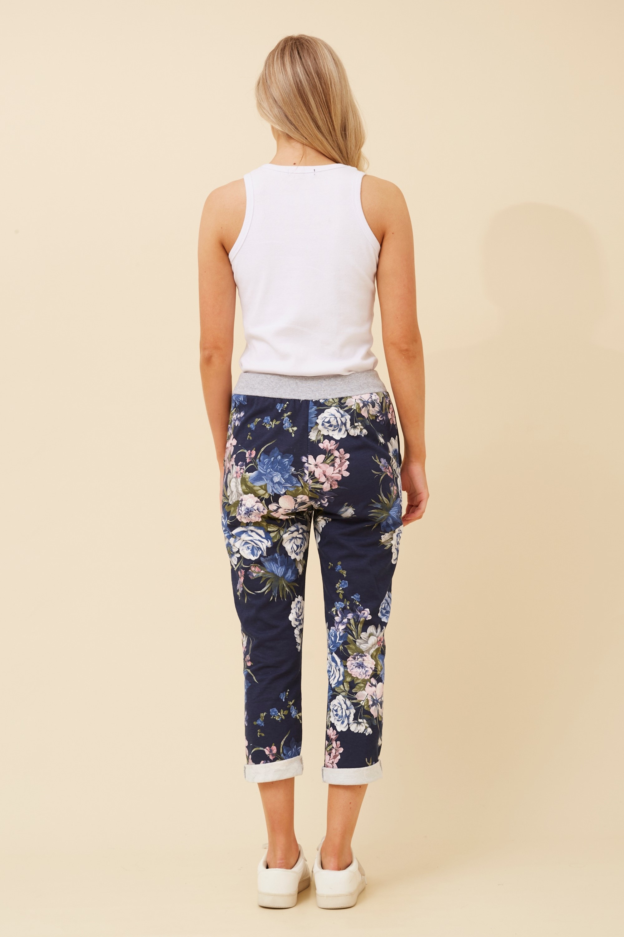 GINNA FLORAL JOGGER PANTS