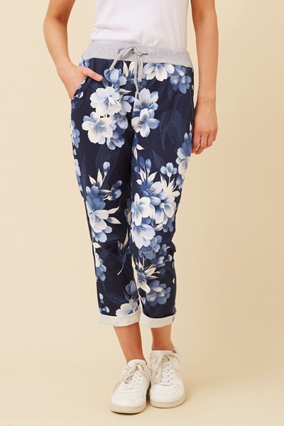 GINNA FLORAL JOGGER PANTS