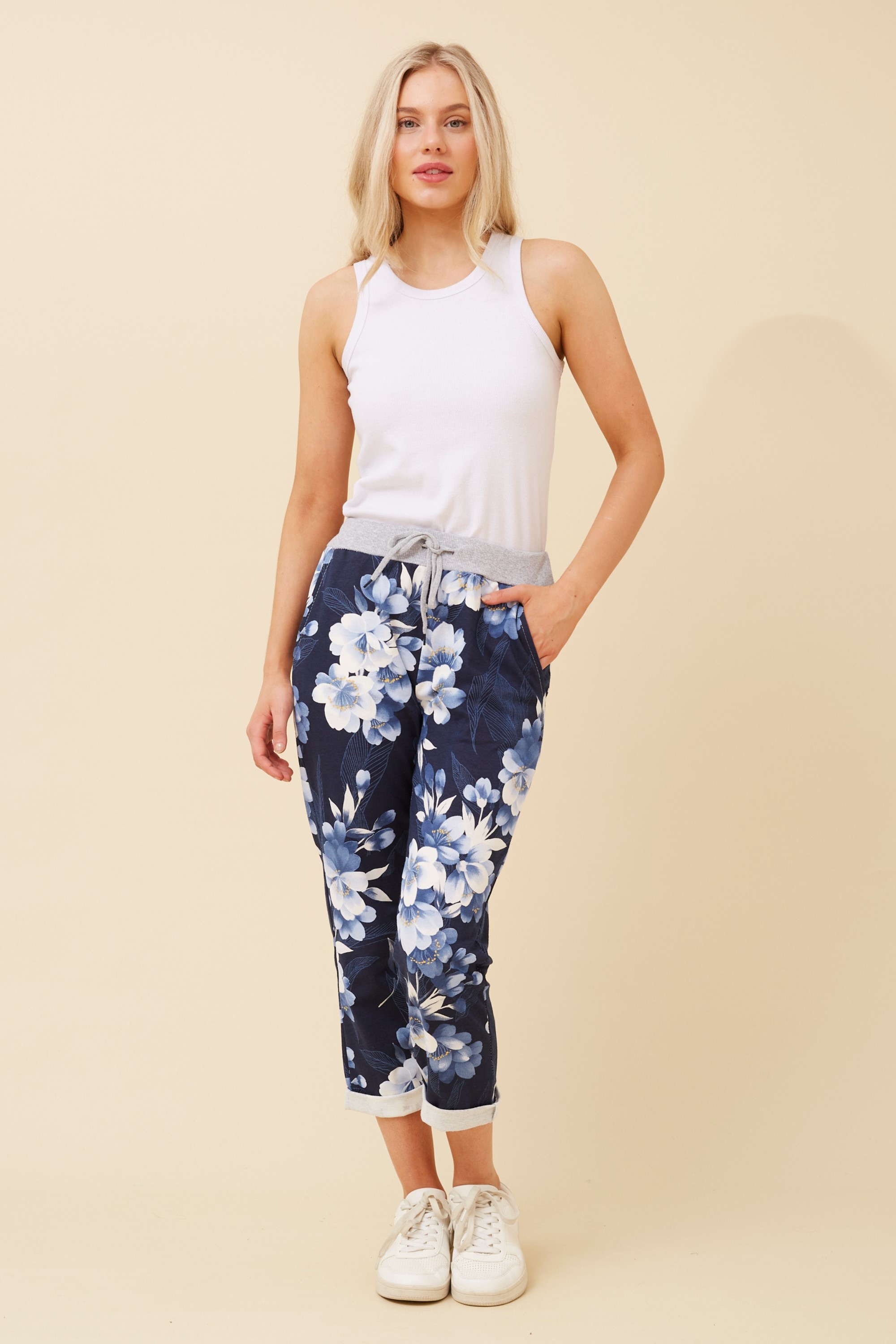 GINNA FLORAL JOGGER PANTS
