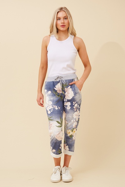 GINNA FLORAL JOGGER PANTS