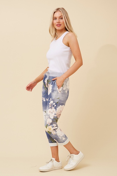 GINNA FLORAL JOGGER PANTS