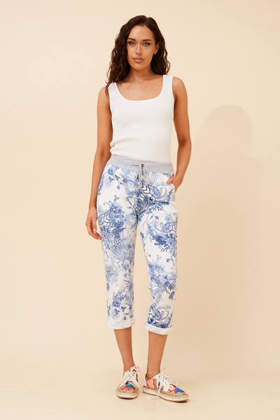 GINNA FLORAL JOGGER PANTS