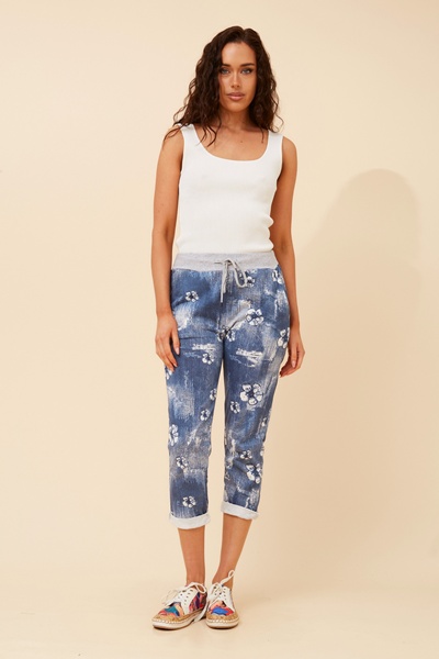 GINNA FLORAL JOGGER PANTS