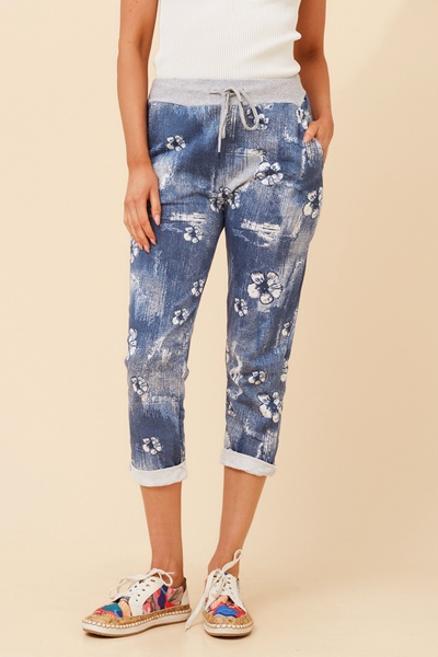 GINNA FLORAL JOGGER PANTS