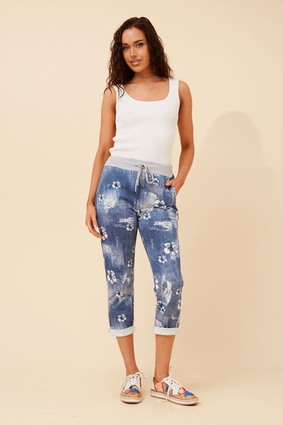 GINNA FLORAL JOGGER PANTS