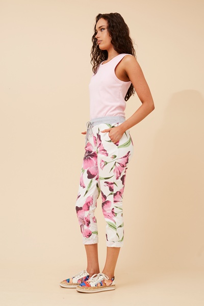 GINNA FLORAL JOGGER PANTS