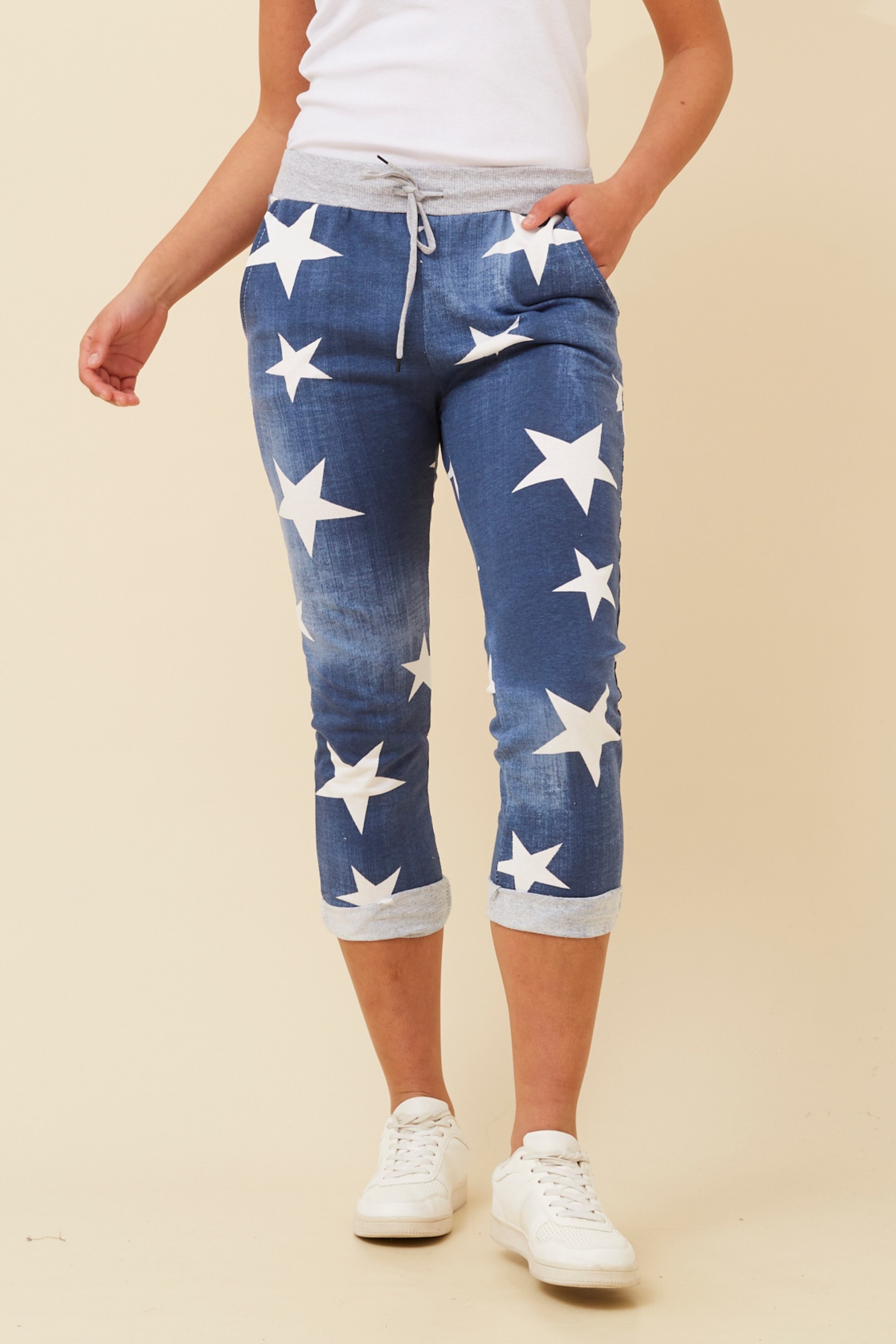 GINNA STAR PRINT JOGGER