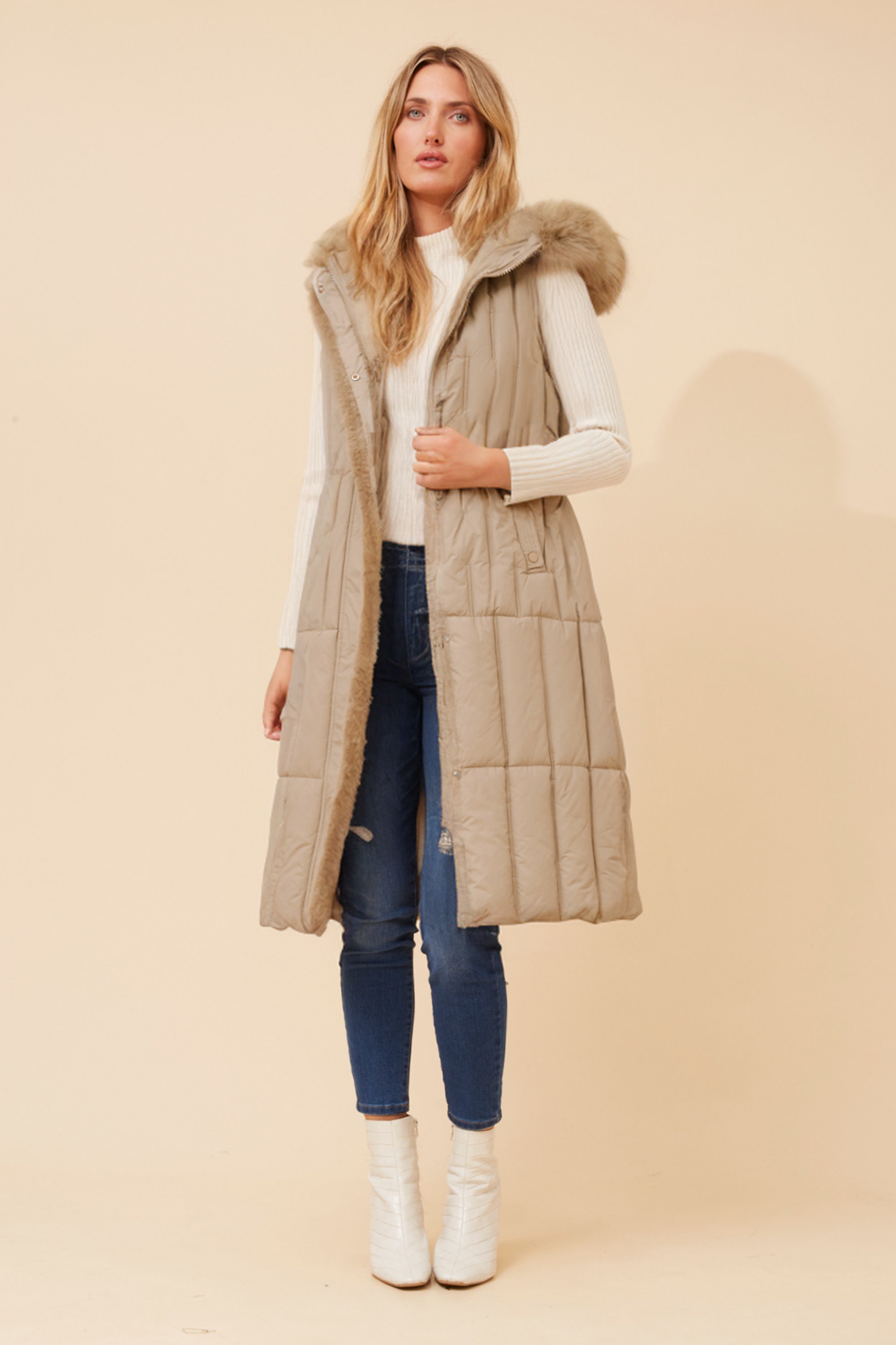 GIORDANA SOLID PUFFER VEST