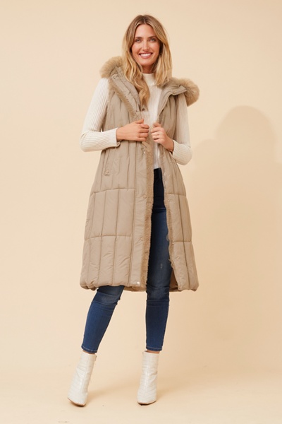 GIORDANA SOLID PUFFER VEST