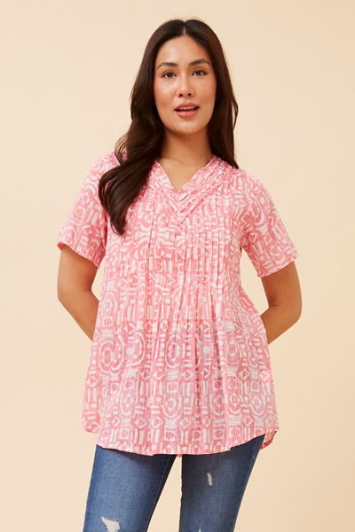 GIORGIANA ABSTRACT PRINT TOP