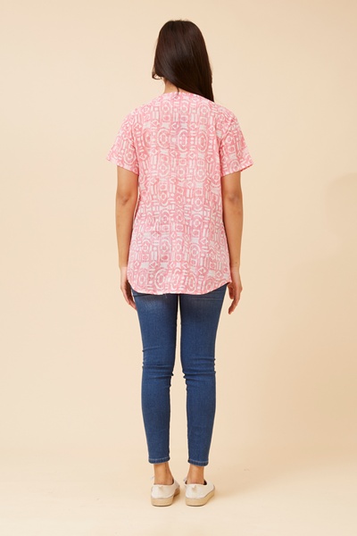 GIORGIANA ABSTRACT PRINT TOP