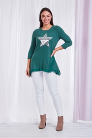 GLITTER STAR TUNIC TOP