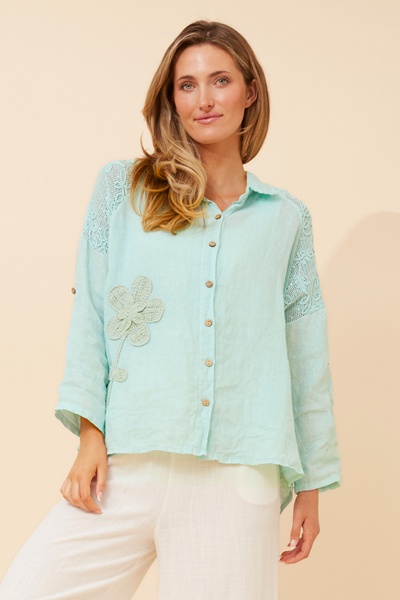GLORIETTA LINEN SHIRT