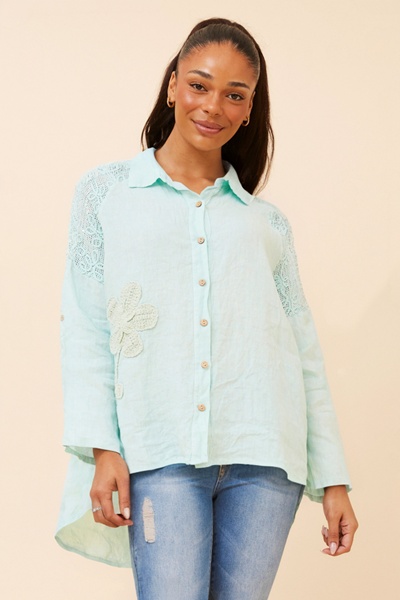 GLORIETTA LINEN SHIRT
