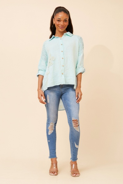 GLORIETTA LINEN SHIRT