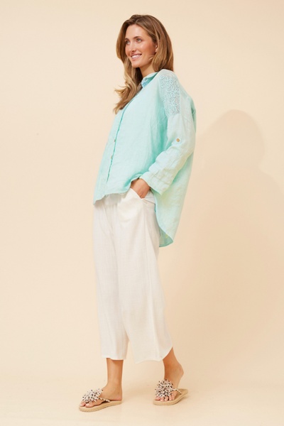 GLORIETTA LINEN SHIRT