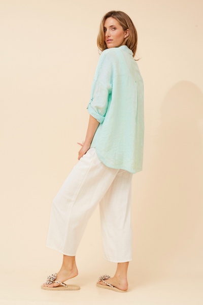 GLORIETTA LINEN SHIRT