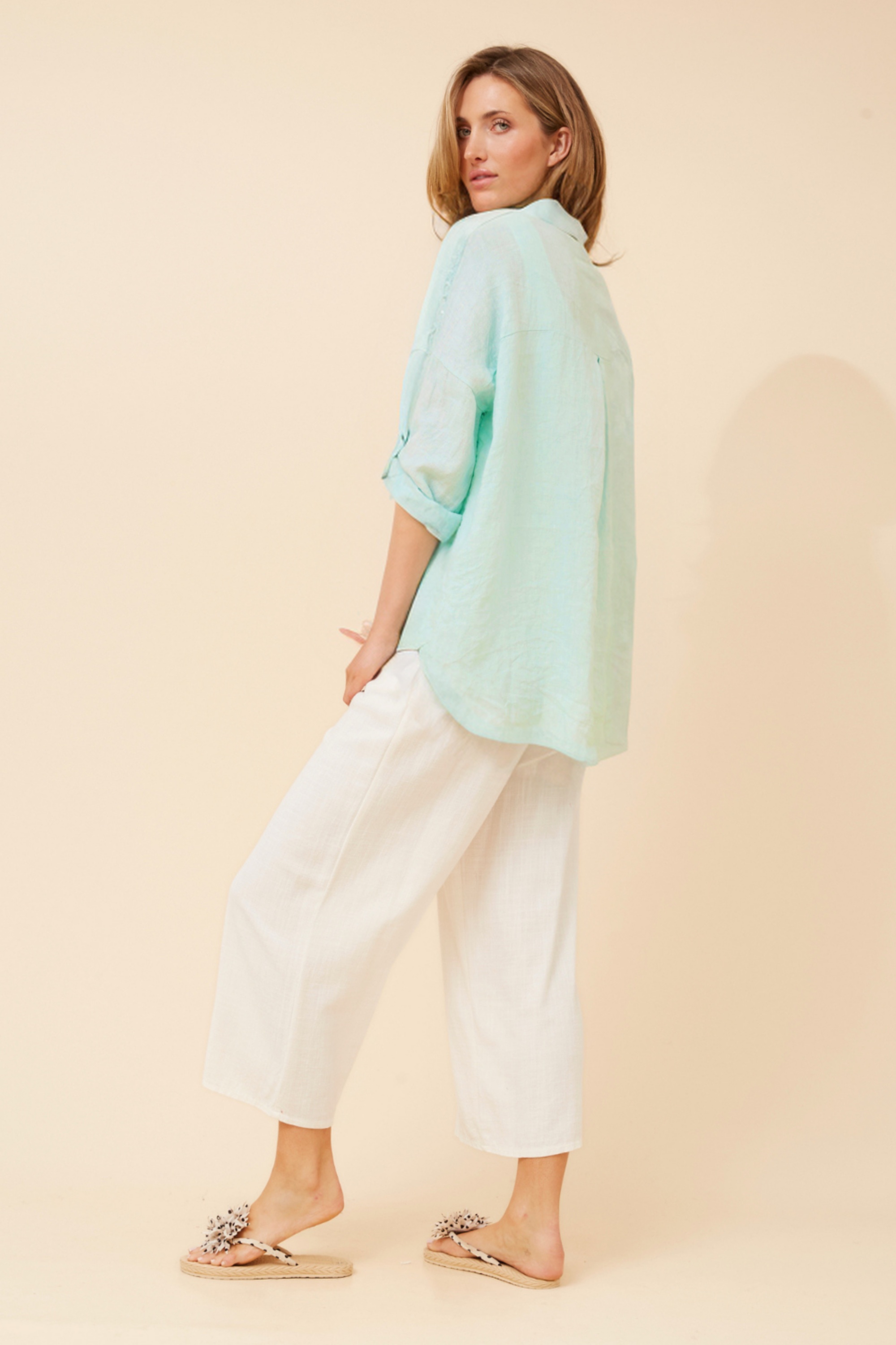GLORIETTA LINEN SHIRT
