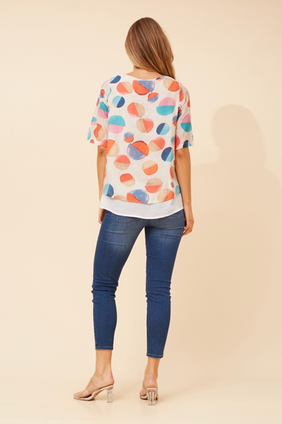 GLORY POLKA DOT PRINT TOP