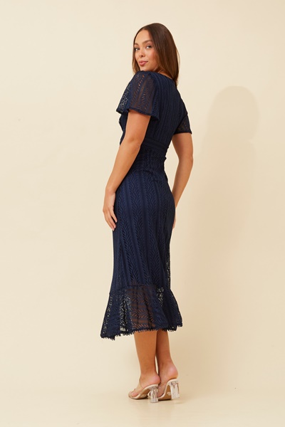 GODIVA LACE MIDI DRESS