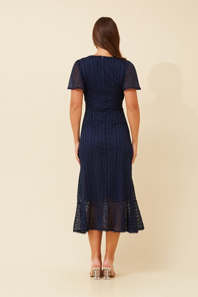 GODIVA LACE MIDI DRESS