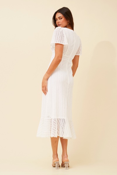 GODIVA LACE MIDI DRESS