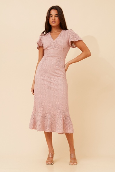 GODIVA LACE MIDI DRESS