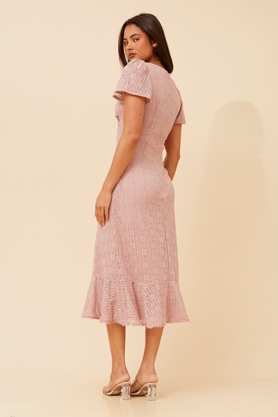 GODIVA LACE MIDI DRESS