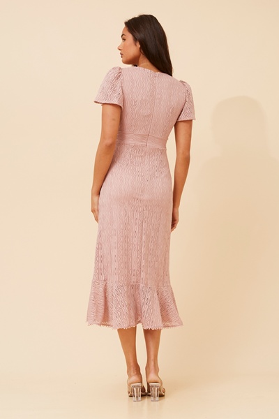 GODIVA LACE MIDI DRESS