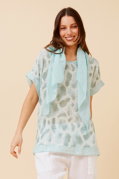 GRAZIANA SEQUIN TOP