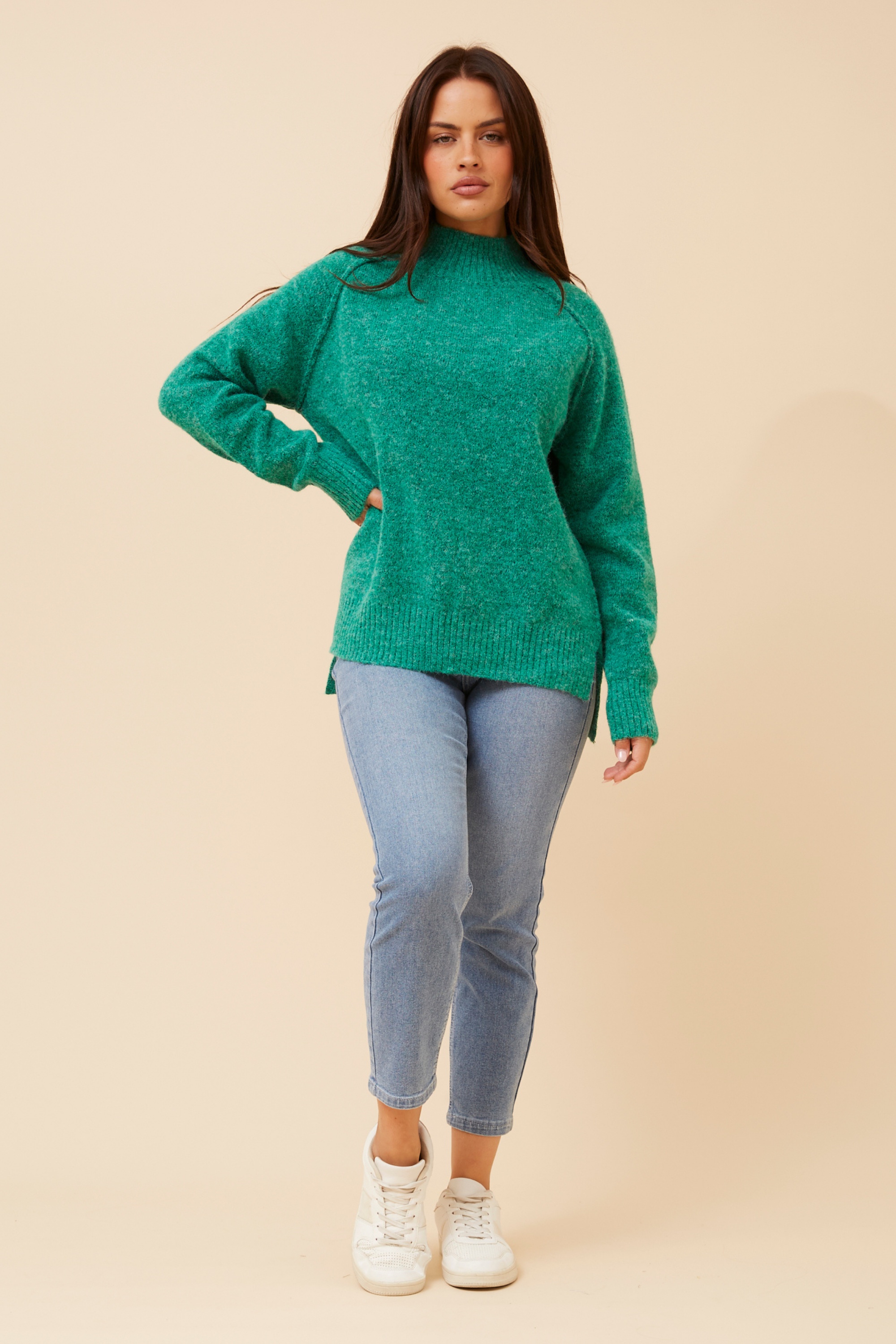 GRETCHEN SOLID KNIT JUMPER