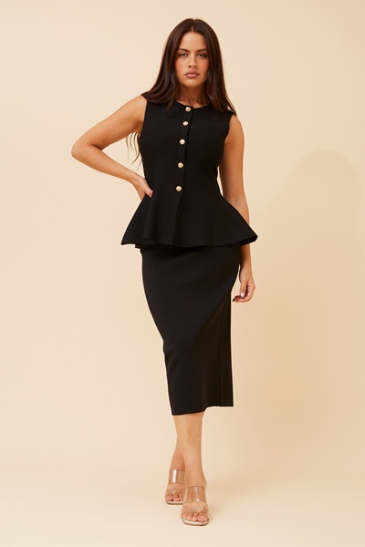 GWENDOLYN SOLID KNIT SKIRT