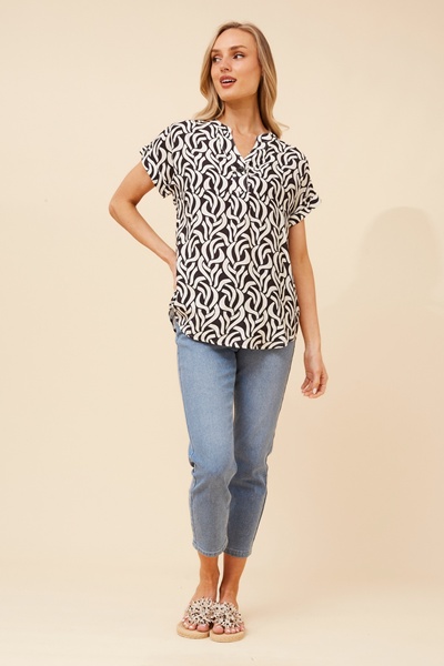 GWIN ABSTRACT PRINT TOP