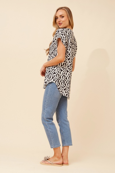 GWIN ABSTRACT PRINT TOP