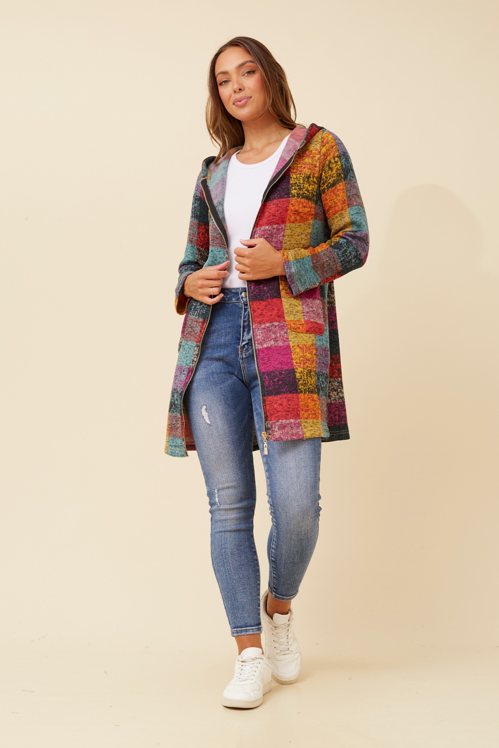 GYPSY CHECK PRINT COAT