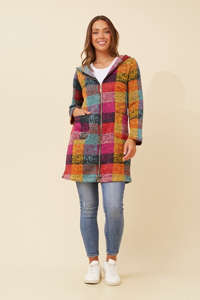 GYPSY CHECK PRINT COAT