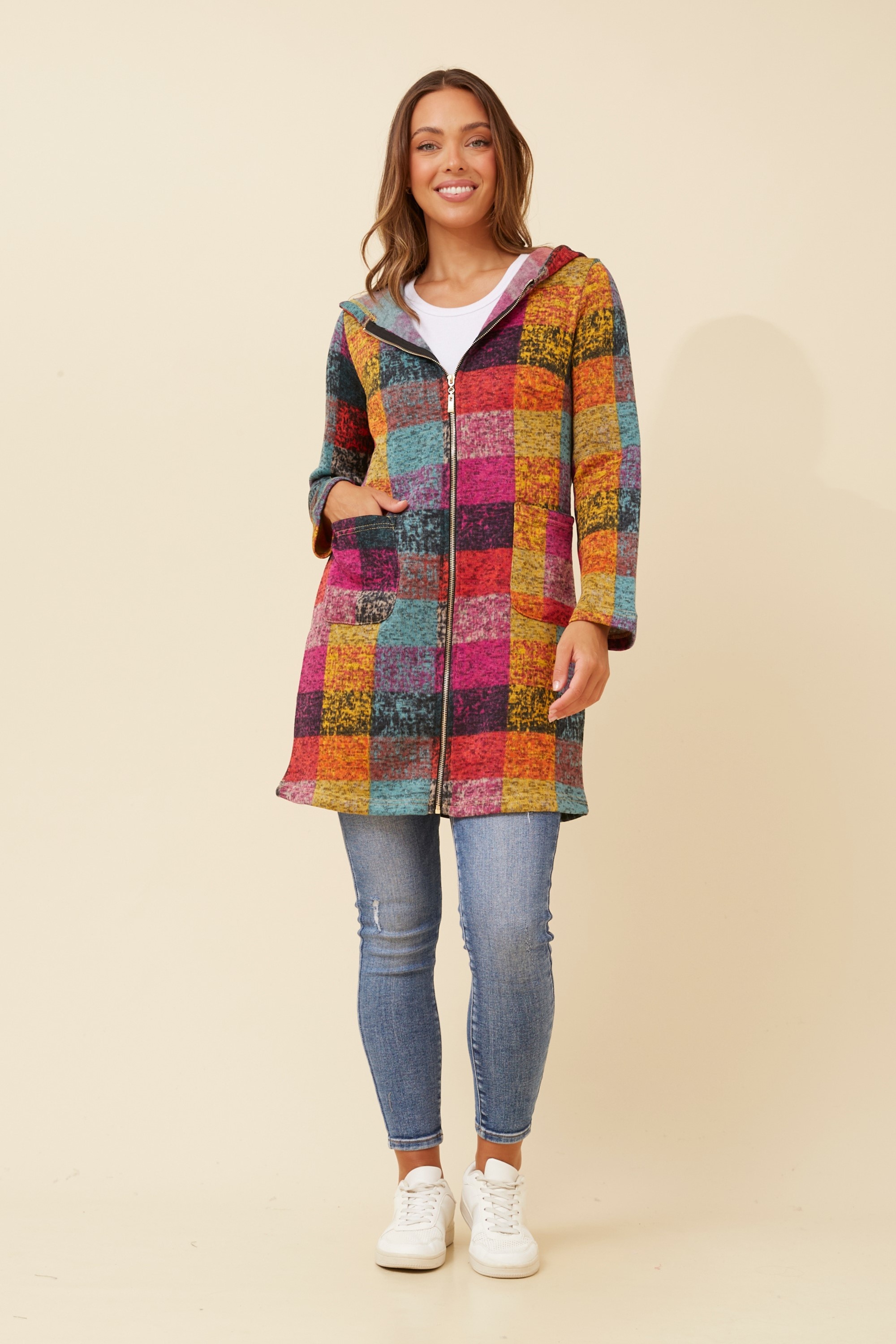 GYPSY CHECK PRINT COAT