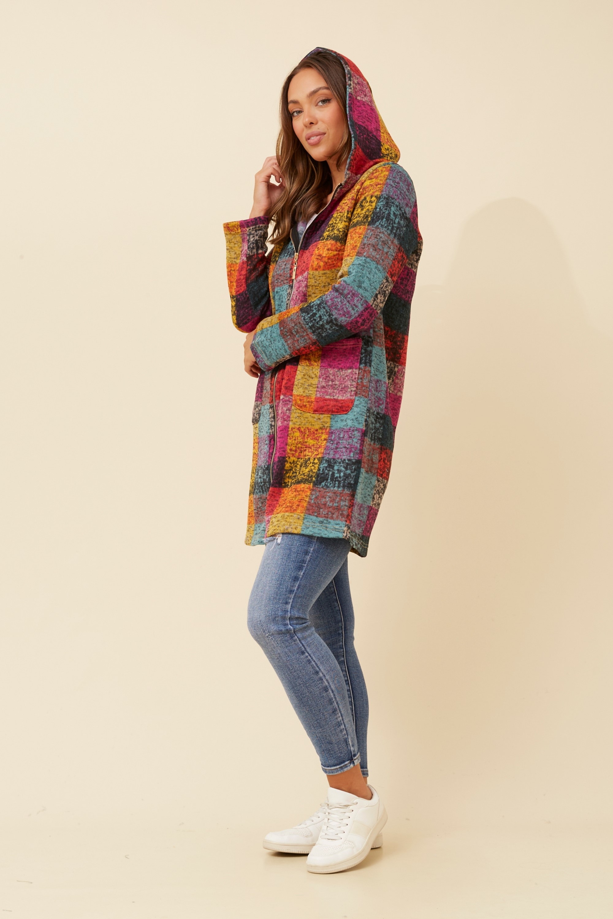 GYPSY CHECK PRINT COAT