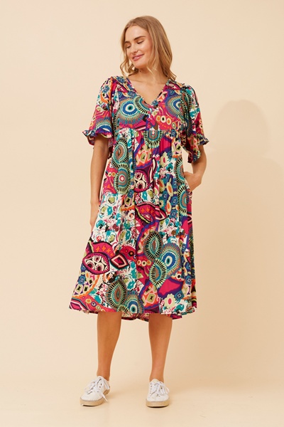HADASSAH PRINTED MIDI DRESS