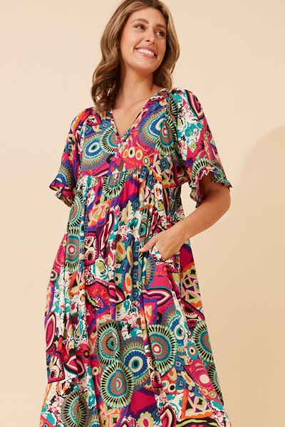 HADASSAH PRINTED MIDI DRESS