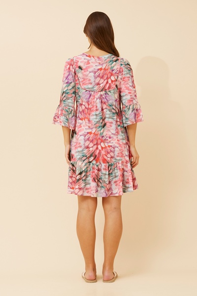 HAILEY ABSTRACT PRINT DRESS