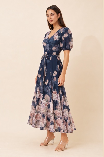 HAMAL FLORAL MIDI DRESS