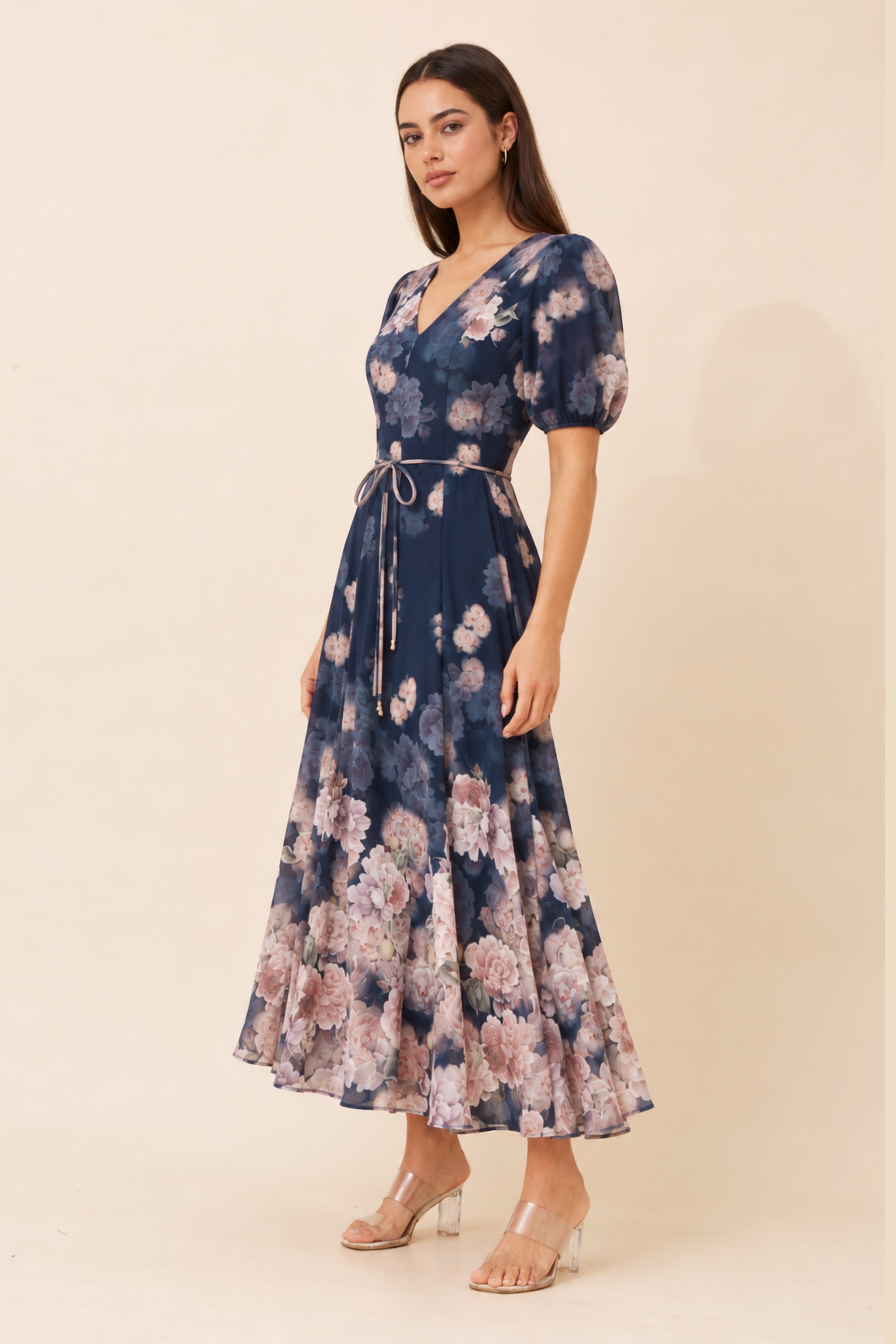 HAMAL FLORAL MIDI DRESS