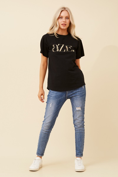 HANSEL AZE SEQUIN TEE