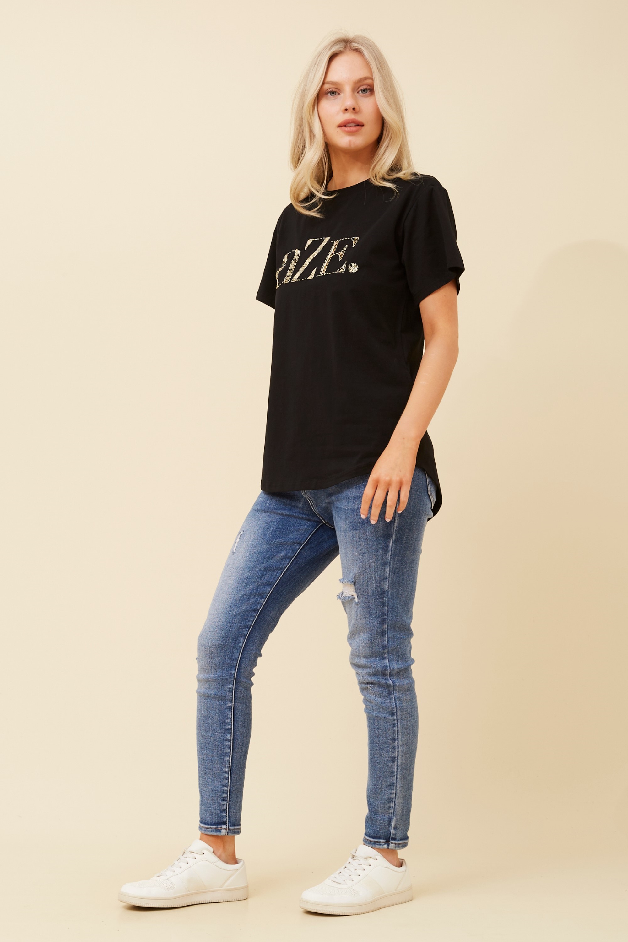 HANSEL AZE SEQUIN TEE